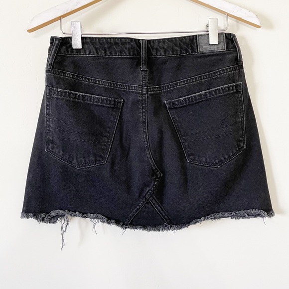 American Eagle Black Jean Skirt - Picture 6 of 13